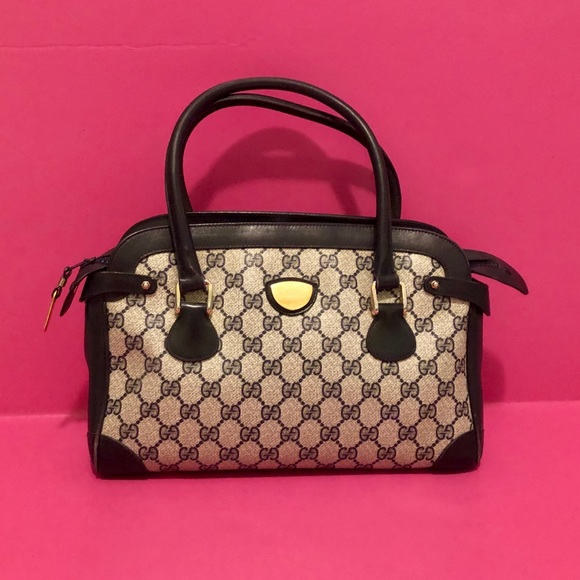 Gucci Handbags - Vintage Gucci Satchel Coated Canvas Authenticated